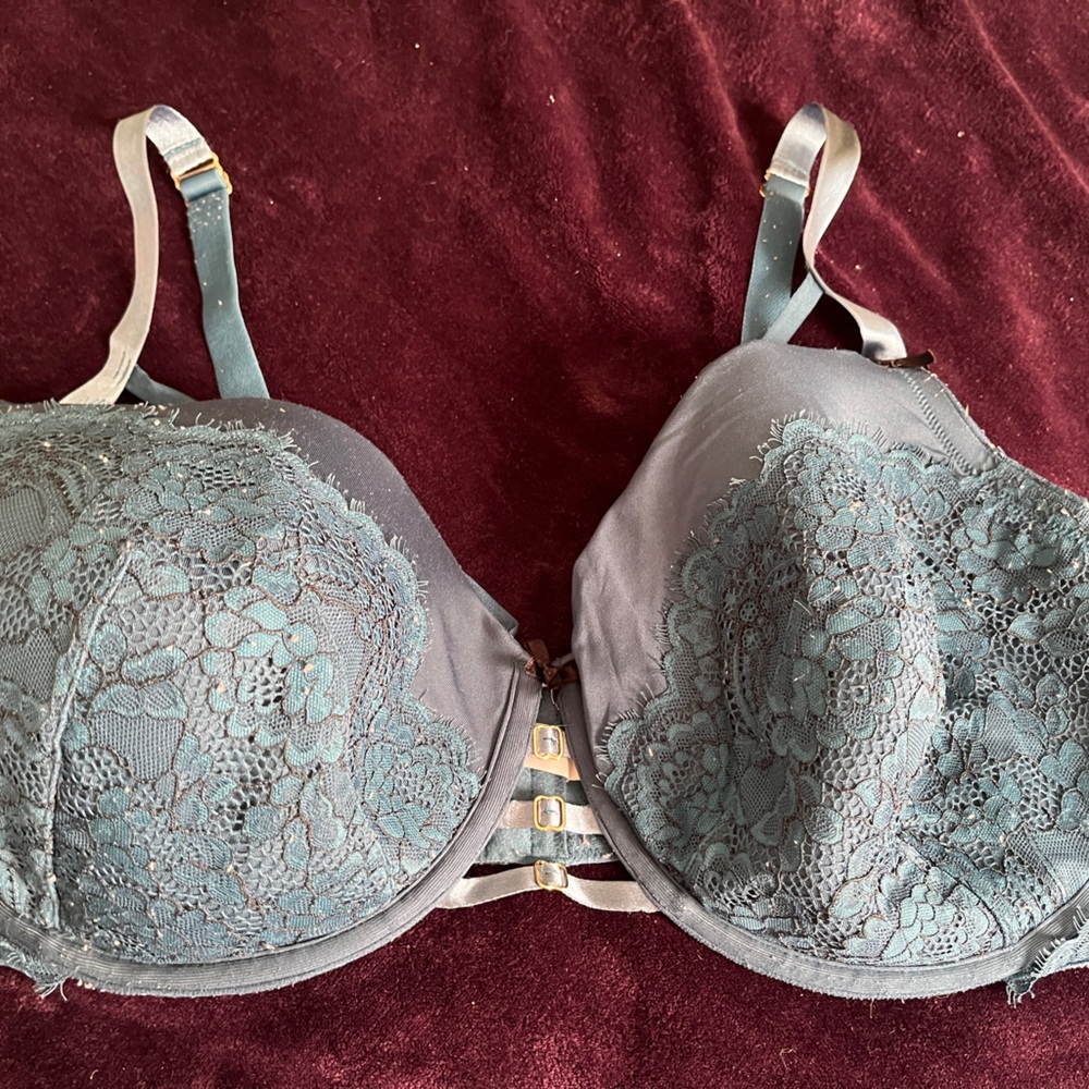 Cacique Lace Underwire Bra in Teal